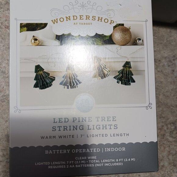 Wondershop led pine tree christmas lights - Picture 2 of 3